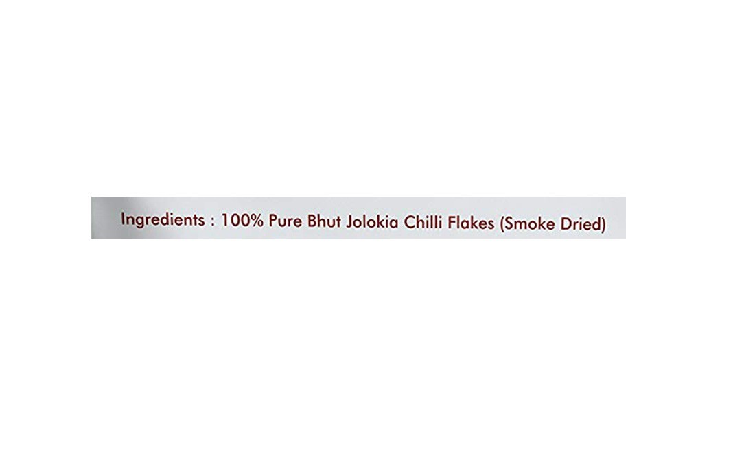 Holy Natural Bhut Jolokia Flakes Smoke Dried   Pack  15 grams